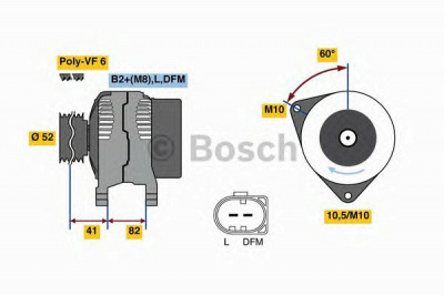 BOSCH 0986047140 -  Генератор