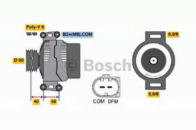 BOSCH 0986047150 -  Генератор