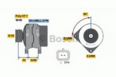 BOSCH 0986047390 -  Генератор
