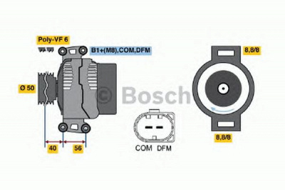BOSCH 0986047490 -  Генератор