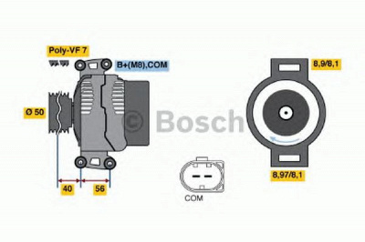 BOSCH 0986047800 -  Генератор