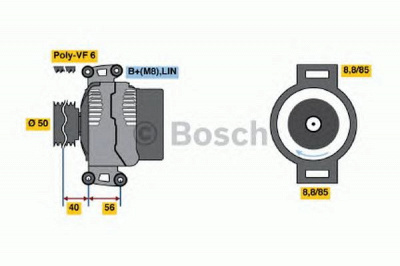 BOSCH 0986047840 -  Генератор