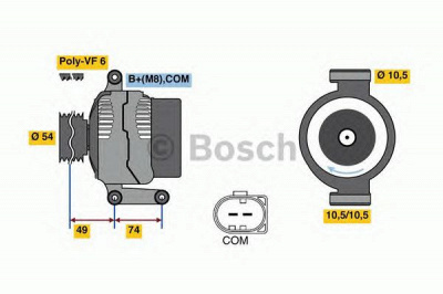 BOSCH 0986047940 -  Генератор