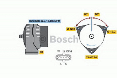 BOSCH 0986048100 -  Генератор