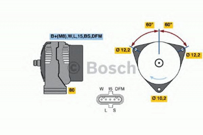 BOSCH 0986048110 -  Генератор