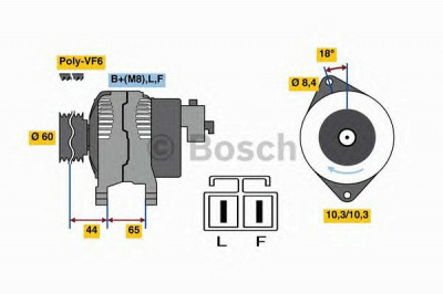 BOSCH 0986048301 -  Генератор
