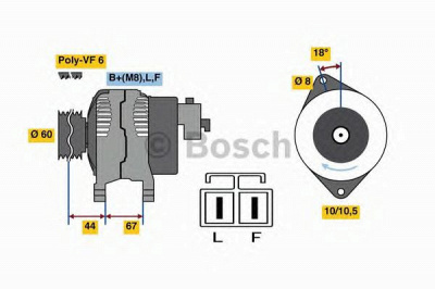 BOSCH 0986048320 -  Генератор