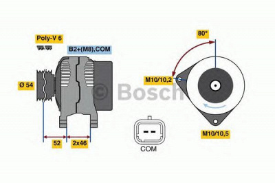 BOSCH 0986048360 -  Генератор