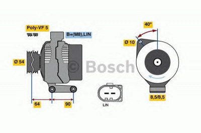 BOSCH 0986048400 -  Генератор