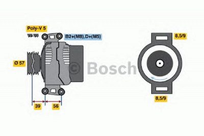 BOSCH 0986048620 -  Генератор