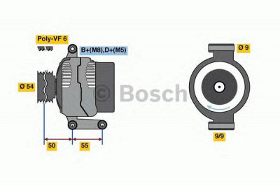 BOSCH 0986048771 -  Генератор