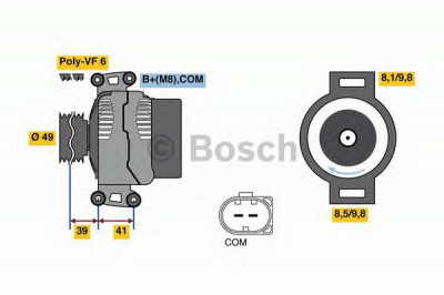 BOSCH 0986048820 -  Генератор