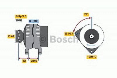 BOSCH 0986048911 -  Генератор