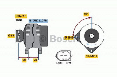 BOSCH 0986048921 -  Генератор