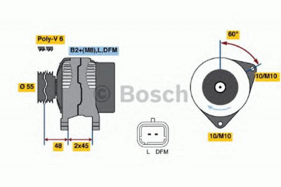BOSCH 0986049091 -  Генератор