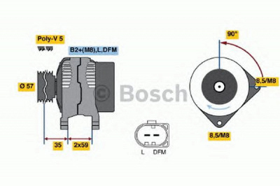 BOSCH 0986049101 -  Генератор