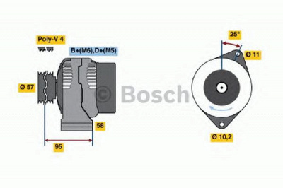 BOSCH 0986049111 -  Генератор
