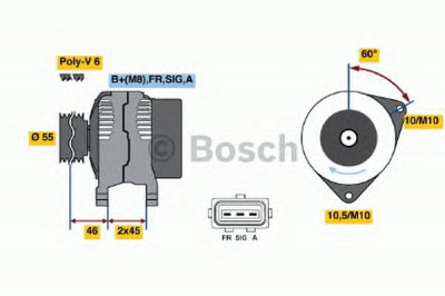 BOSCH 0986049151 -  Генератор