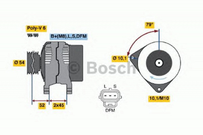 BOSCH 0986049161 -  Генератор