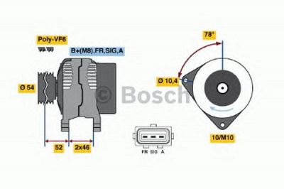 BOSCH 0986049171 -  Генератор