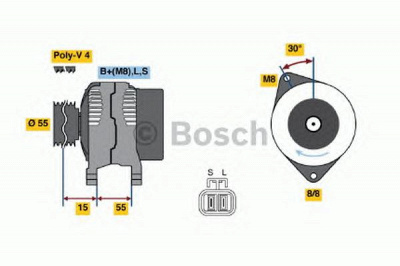BOSCH 0986049191 -  Генератор