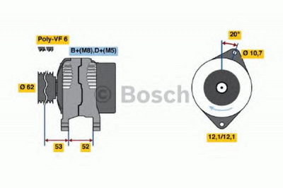 BOSCH 0986049231 -  Генератор