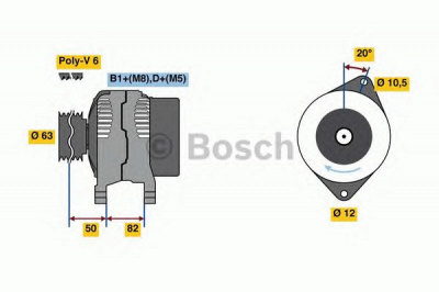 BOSCH 0986049420 -  Генератор