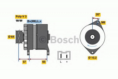 BOSCH 0986049440 -  Генератор