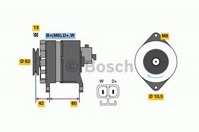BOSCH 0986049730 -  Генератор