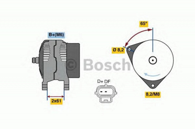 BOSCH 0986049750 -  Генератор