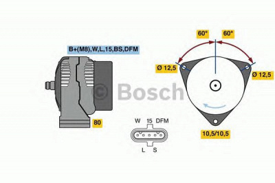 BOSCH 0986049820 -  Генератор