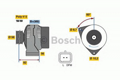 BOSCH 0986049910 -  Генератор
