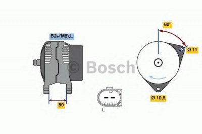 BOSCH 0986049950 -  Генератор