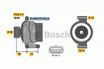 BOSCH 0986049980 -  Генератор