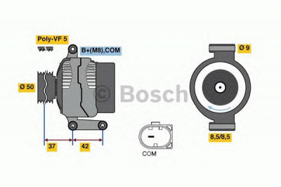 BOSCH 0986080040 -  Генератор
