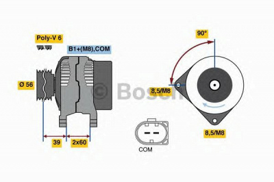 BOSCH 0986080090 -  Генератор