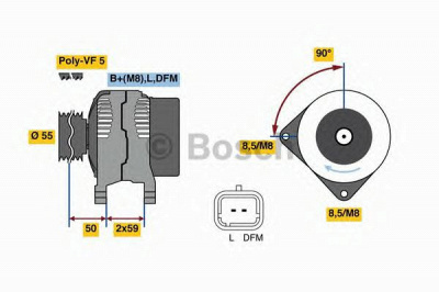 BOSCH 0986080290 -  Генератор