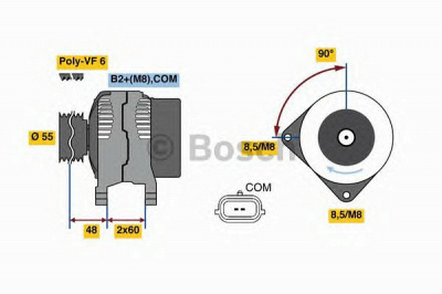 BOSCH 0986080410 -  Генератор