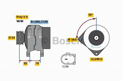 BOSCH 0986080580 -  Генератор