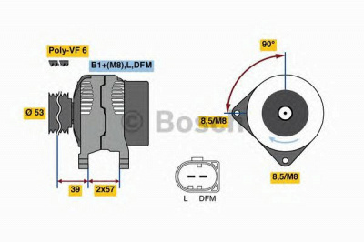 BOSCH 0986080600 -  Генератор
