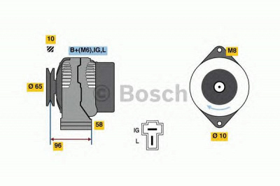 BOSCH 0986080620 -  Генератор
