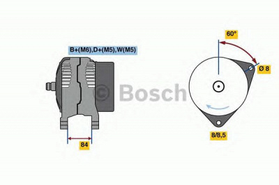 BOSCH 0986080820 -  Генератор