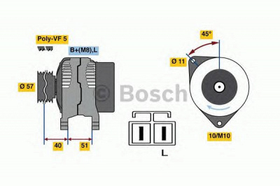 BOSCH 0986081060 -  Генератор