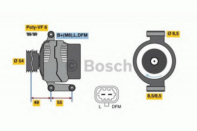 BOSCH 0986081070 -  Генератор