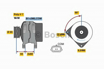 BOSCH 0986081080 -  Генератор