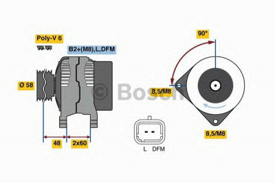 BOSCH 0986081110 -  Генератор