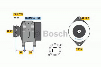 BOSCH 0986081200 -  Генератор