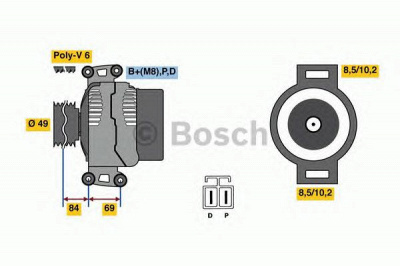 BOSCH 0986081300 -  Генератор