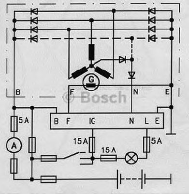 BOSCH 0986190000 -  Регулятор генератора