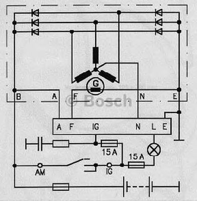 BOSCH 0986190021 -  Регулятор генератора